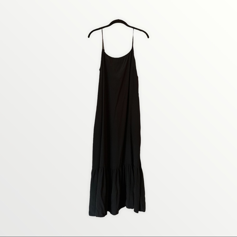 A New Day Black Satin Dress